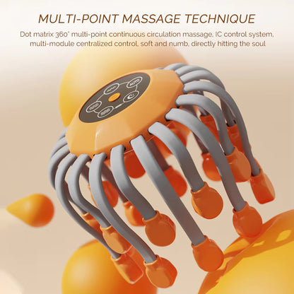 24-Claw Electric Scalp Massager with Bluetooth Music & Vibration Therapy