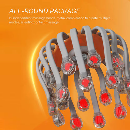 24-Claw Electric Scalp Massager with Bluetooth Music & Vibration Therapy