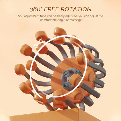 24-Claw Electric Scalp Massager with Bluetooth Music & Vibration Therapy